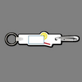 4mm Clip & Key Ring W/ Colorized Glass & Lemon Wedge Key Tag